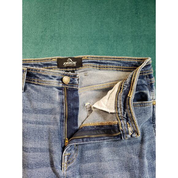 Jordache Jeans Size 14 Womens Blue Stretch Pants Denim High Rise Curvy Mom - Picture 5 of 13